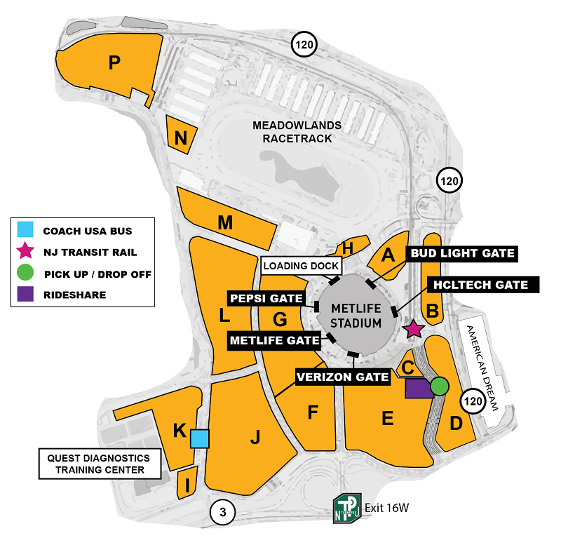 MetLife Stadium Parking Capacity