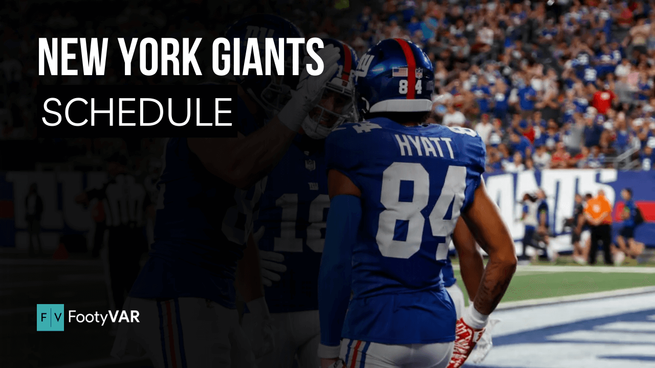 2022 New York Giants full uniform schedule