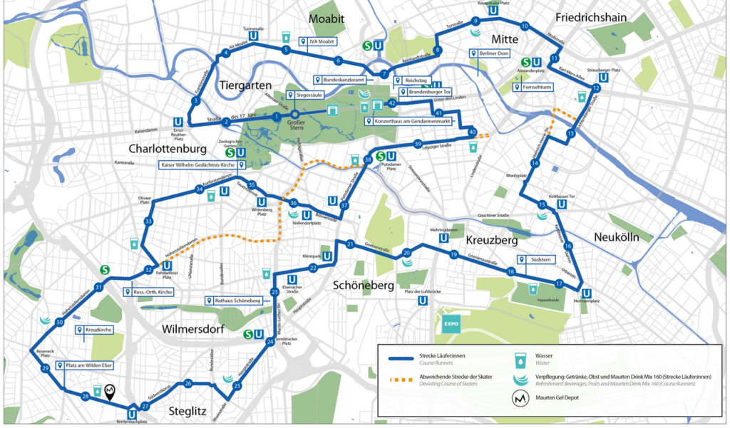 Berlin Marathon Route