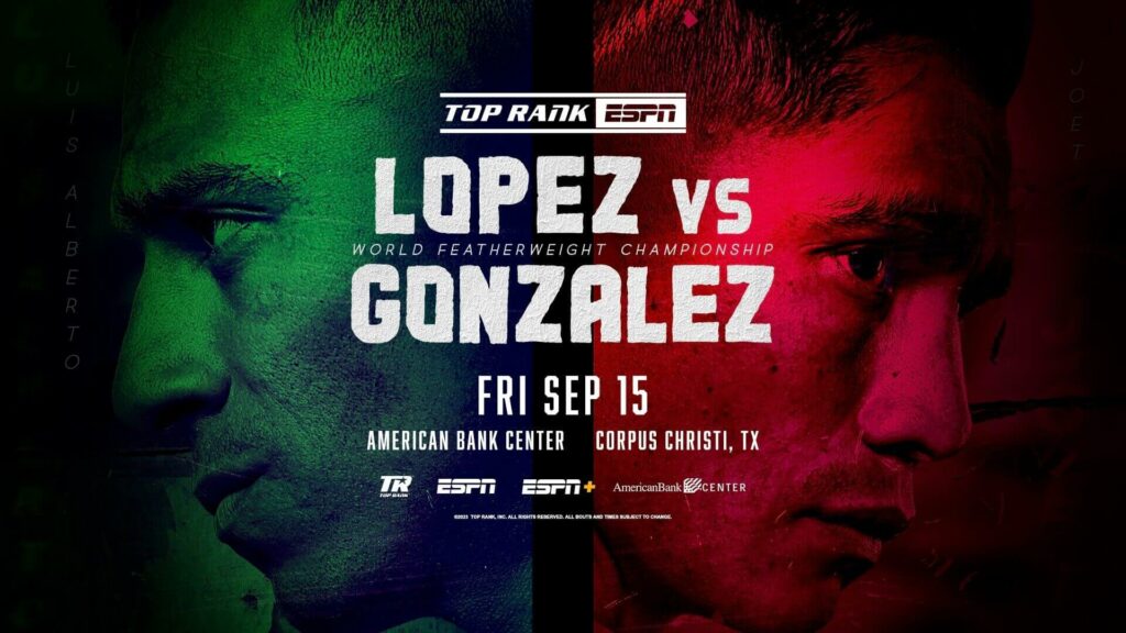 Stream Luis Alberto Lopez vs Joet Gonzalez on ESPN+