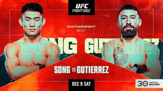 UFC Fight Night: Song Yadong vs Chris Gutierrez Live Stream From Anywhere